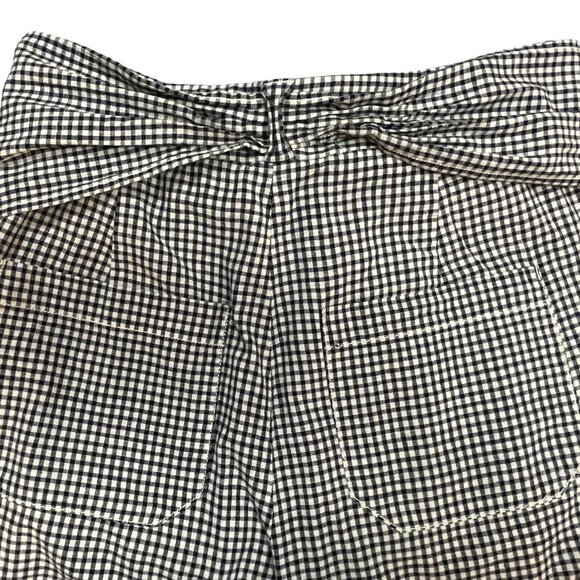 Anthropologie Cartonnier Tie-Waist Gingham Cropped Pants - Picture 7 of 10